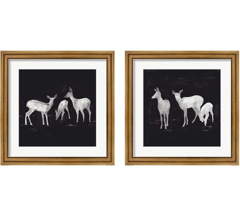 Sophisticated Whitetail 2 Piece Framed Art Print Set by Jacob Green