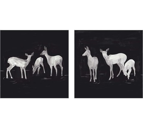 Sophisticated Whitetail 2 Piece Art Print Set by Jacob Green