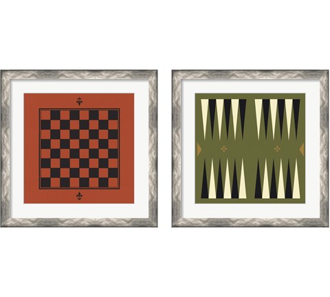 Game Boards 2 Piece Framed Art Print Set by Jacob Green