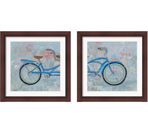 Bicycle Collage 2 Piece Framed Art Print Set by Sandra Iafrate