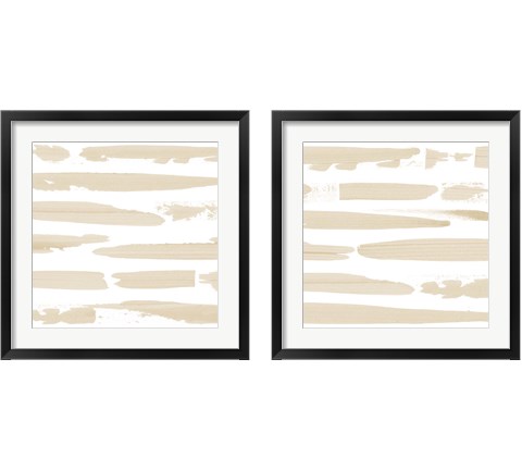 Sand Swipe 2 Piece Framed Art Print Set by Grace Popp