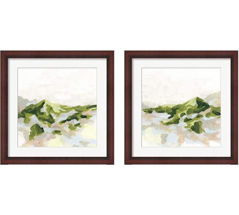 Emerald Hills 2 Piece Framed Art Print Set by June Erica Vess