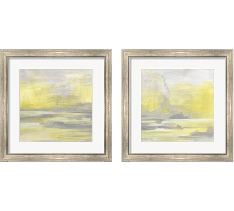 Citron Shore 2 Piece Framed Art Print Set by June Erica Vess