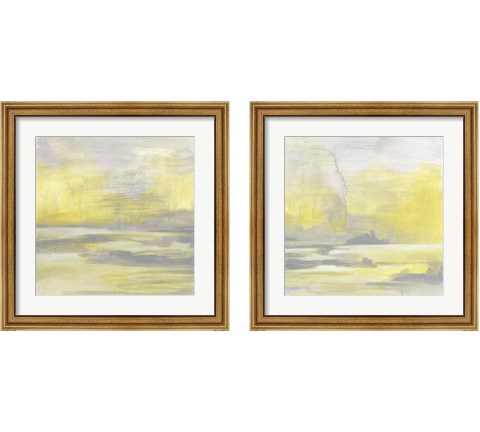 Citron Shore 2 Piece Framed Art Print Set by June Erica Vess