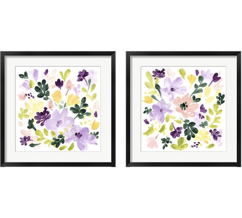 Lavender Meadow 2 Piece Framed Art Print Set by June Erica Vess