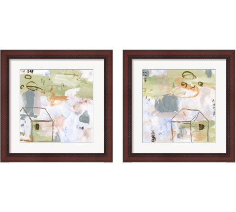 Hopscotch Doodles 2 Piece Framed Art Print Set by Melissa Wang