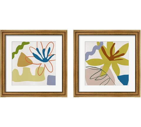 Flower Petals 2 Piece Framed Art Print Set by Melissa Wang