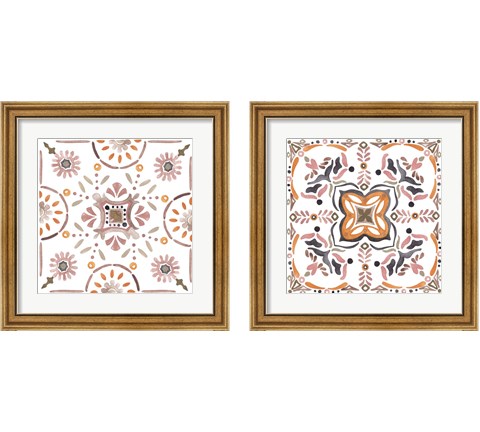 Summertime Ceramic 2 Piece Framed Art Print Set by Melissa Wang