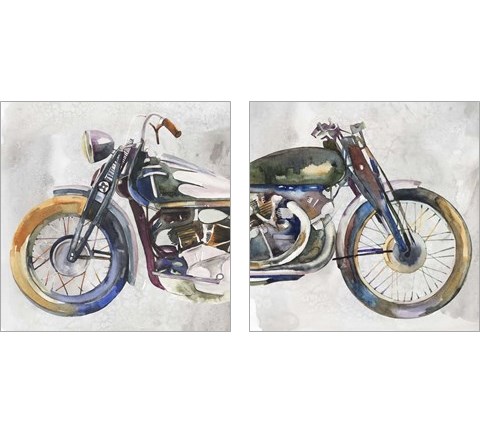 Moto Metal 2 Piece Art Print Set by Annie Warren