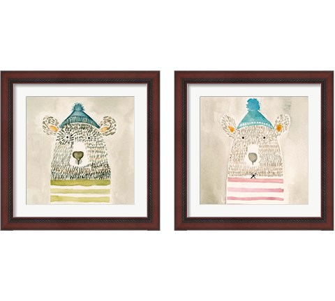 Lids Bear 2 Piece Framed Art Print Set by Natalie Timbrook