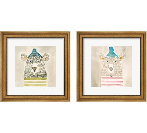 Lids Bear 2 Piece Framed Art Print Set by Natalie Timbrook