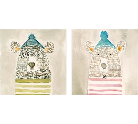 Lids Bear 2 Piece Art Print Set by Natalie Timbrook