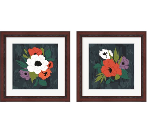 Bright Floral 2 Piece Framed Art Print Set by Lady Louise Designs