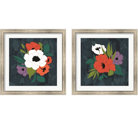 Bright Floral 2 Piece Framed Art Print Set by Lady Louise Designs