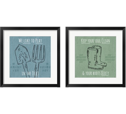 Home Grown 2 Piece Framed Art Print Set by Jess Aiken