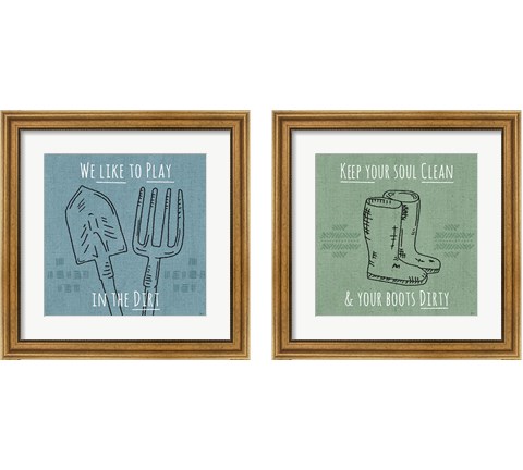 Home Grown 2 Piece Framed Art Print Set by Jess Aiken