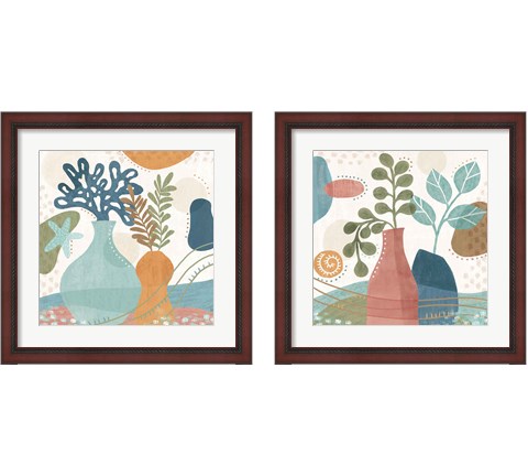 Coastal Creations 2 Piece Framed Art Print Set by Veronique Charron