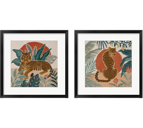 Big Cat Beauty 2 Piece Framed Art Print Set by Janelle Penner