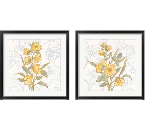 Flower Sophistication 2 Piece Framed Art Print Set by Silvia Vassileva