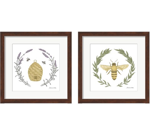 Happy to Bee Home 2 Piece Framed Art Print Set by Sara Zieve Miller