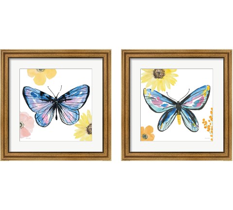 Beautiful Butterfly 2 Piece Framed Art Print Set by Sara Zieve Miller