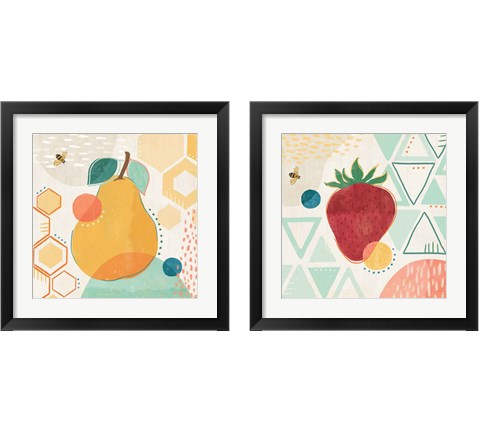 Fruit Frenzy 2 Piece Framed Art Print Set by Veronique Charron