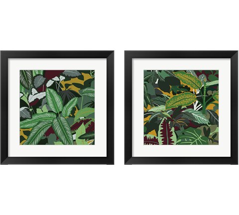 Jungle Safari 2 Piece Framed Art Print Set by Megan Gallagher