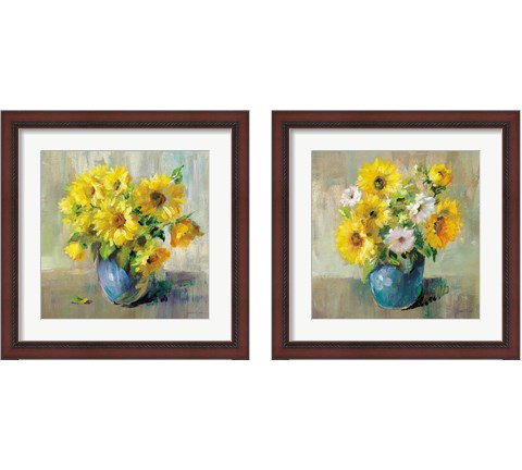 Sunflower Still Life 2 Piece Framed Art Print Set by Danhui Nai