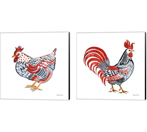 Farm Beauty 2 Piece Canvas Print Set by Farida Zaman