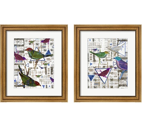 Bird Intersection 2 Piece Framed Art Print Set by Lori Arbel