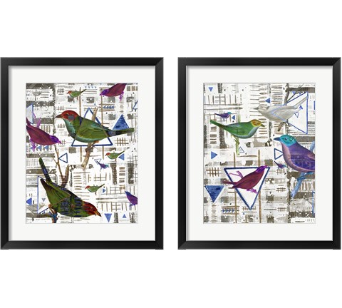 Bird Intersection 2 Piece Framed Art Print Set by Lori Arbel