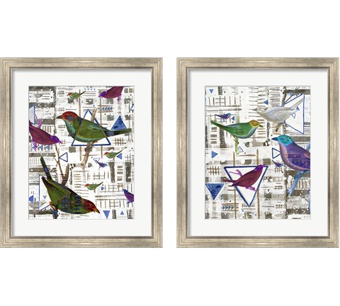 Bird Intersection 2 Piece Framed Art Print Set by Lori Arbel