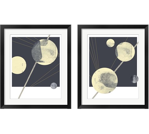 Planetary Weights 2 Piece Framed Art Print Set by Jacob Green