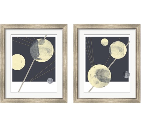 Planetary Weights 2 Piece Framed Art Print Set by Jacob Green