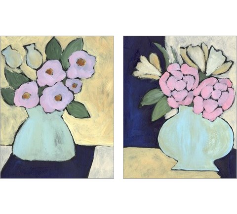 Distressed Bouquet 2 Piece Art Print Set by Regina Moore