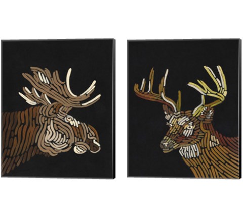 Forest Dweller 2 Piece Canvas Print Set by Regina Moore