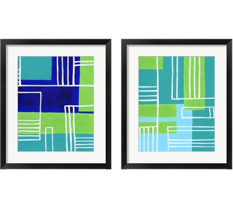 On the Line 2 Piece Framed Art Print Set by Regina Moore