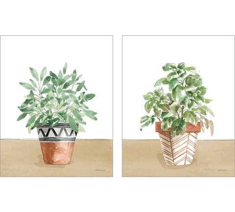 Herb Garden 2 Piece Art Print Set by Beth Grove