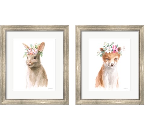 Wild for Flowers 2 Piece Framed Art Print Set by Danhui Nai