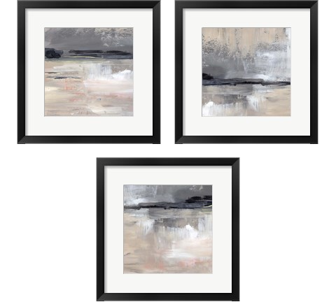 Dusk Reflections 3 Piece Framed Art Print Set by Jennifer Parker