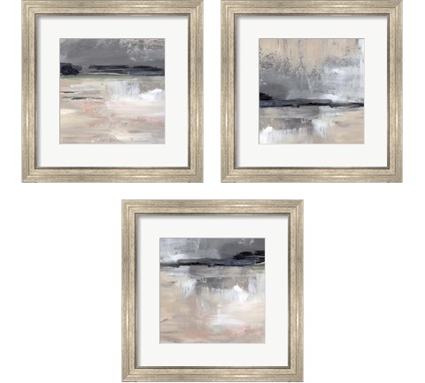 Dusk Reflections 3 Piece Framed Art Print Set by Jennifer Parker