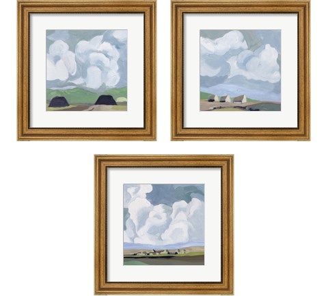 A Quiet Village 3 Piece Framed Art Print Set by Melissa Wang