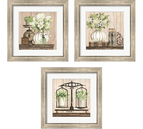 Farmhouse Finds 3 Piece Framed Art Print Set by Cindy Jacobs