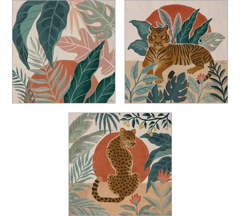 Big Cat Beauty 3 Piece Art Print Set by Janelle Penner