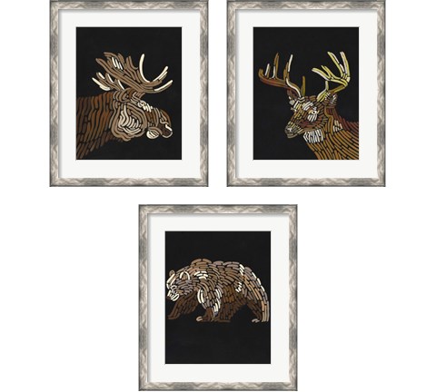 Forest Dweller 3 Piece Framed Art Print Set by Regina Moore