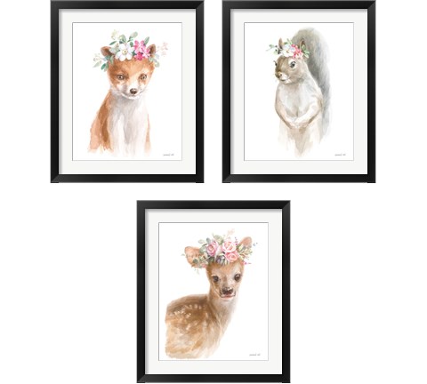 Wild for Flowers 3 Piece Framed Art Print Set by Danhui Nai