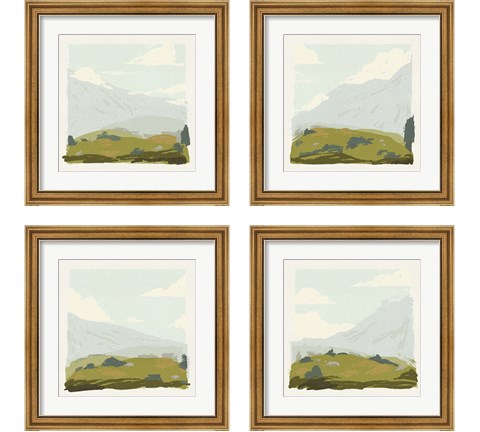 Alpine Ascent  4 Piece Framed Art Print Set by Jacob Green