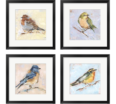 Bird Variety 4 Piece Framed Art Print Set by Ethan Harper