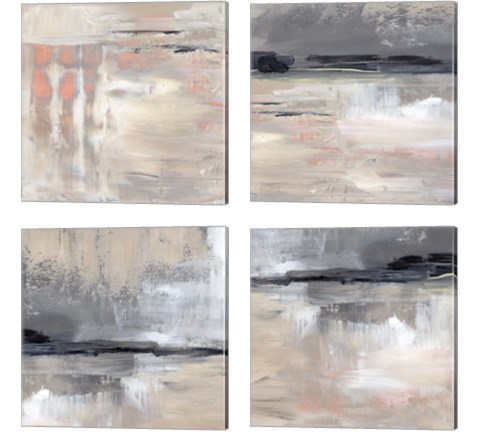 Dusk Reflections 4 Piece Canvas Print Set by Jennifer Parker