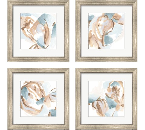 Abstracted Shells 4 Piece Framed Art Print Set by June Erica Vess